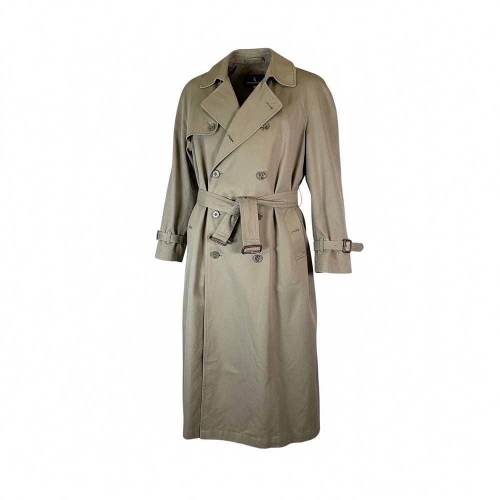 London Fog Women's 60% Cotton Trench Coat Tan Size 42 Regular